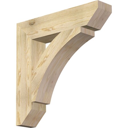 Ekena Millwork Thorton Slat Rough Sawn Bracket, Douglas Fir, 6"W x 30"D x 30"H BKT06X30X30THR06RDF